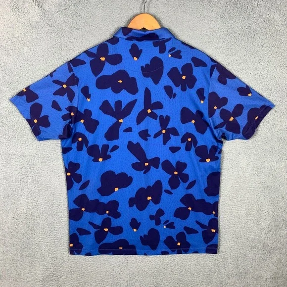 Bad Birdie Palmnado &‎ Blue Dreams Polo Shirt Mens 2XL Stretch Golf Lot of 2